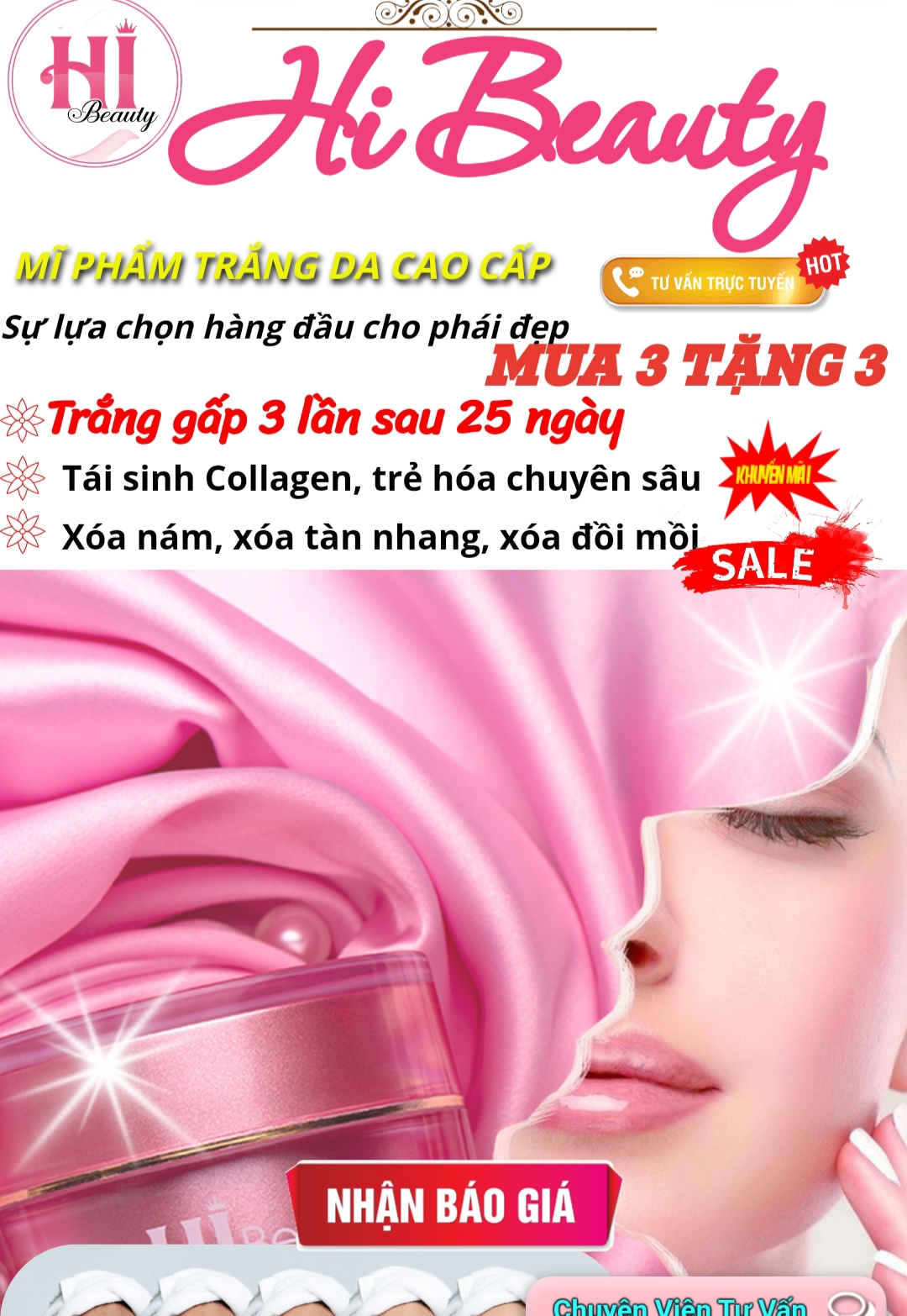 Người tiêu dùng hoang mang trước nội dung quảng cáo "vống" của HI Beauty.