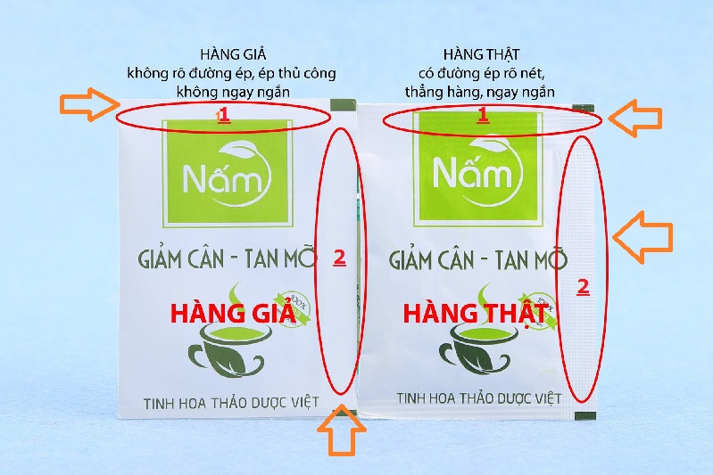 Một số cách để người tiêu dùng có thể phân biệt sản phẩm hàng thật của thương hiệu Nấm