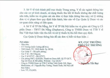 thuốc bị thu hồi