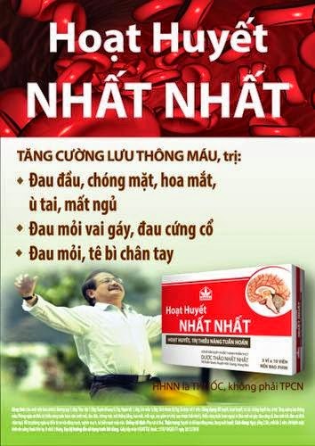 Công ty TNHH Nhất Nhất bị xử phạt vì quảng cáo Hoạt huyết Nhất Nhất không đúng nội dung đã được duyệt